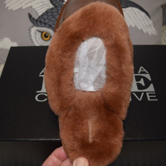 Australia Luxe Collective Whiskey Buff Leather Slipper L - Picture 9 of 10